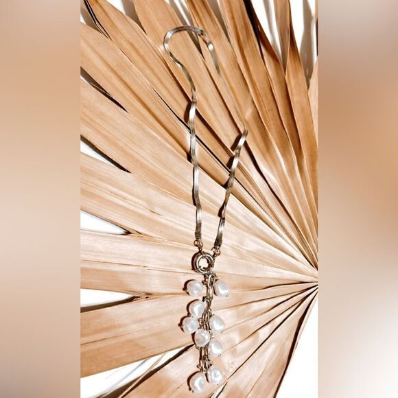 bohemian pearl necklace A258 - Picture 2 of 3